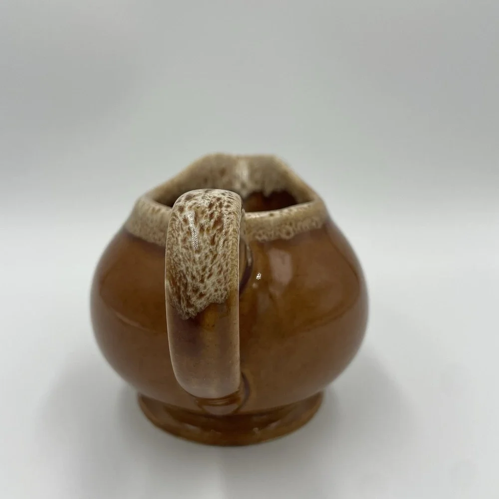 VTG McCOY USA Brown Speckled Drip‎ Glaze 3.5